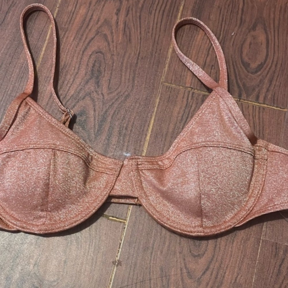 Elegant Glitter Bra in Shimmering Pink